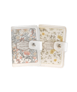 Bloemen Pasjesportemonnee in 2 kleuren