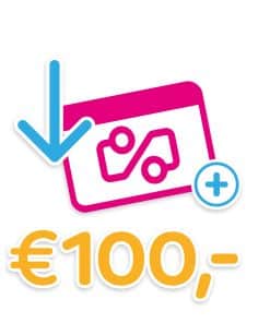 OV-chipkaart saldo € 100,- Opladen